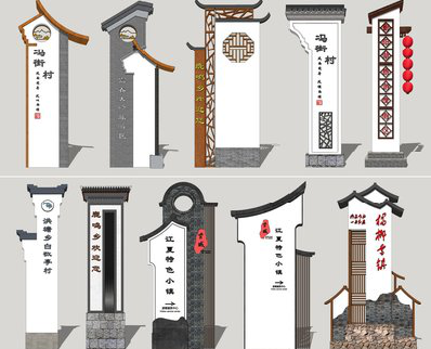 荔波美丽乡村标识标牌有哪些分类？